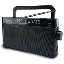Emerson AM/FM/WB Radio w/ Telescopic Antenna Black