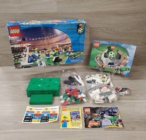 LEGO 3409 Championship Challenge Soccer SEALED BAGS Damaged Repaired Box 100%