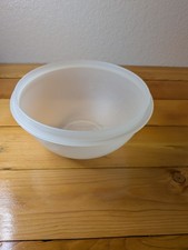Tupperware 6 Cup Mixing Bowl 1.4L Frosted Sheer Clear 2520A-2 Made in USA Vtg
