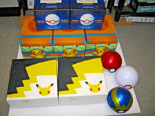 POKEMON  BOXES AND BALLS  ( EMPTY )
