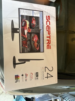 Sceptre E249W-19203R 24-inch FHD LED Gaming Monitor 2X HDMI VGA 75Hz Build