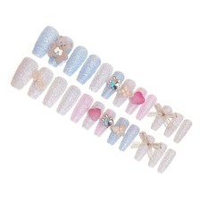Press on Nail Tips Full Collection Assorted Bow Design for Women Boxed U29