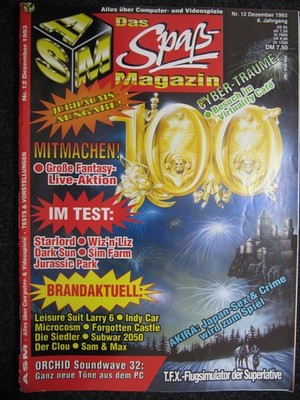 ASM Aktueller Software Markt 1993-12 Kult Spiele Magazin Games Amiga PC