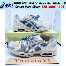 WIND AND SEA x ASICS Gel Nimbus 9 Cream Blue for Sale