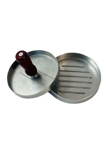 Hamburger Patty Maker Press Aluminum Wood Handle Burger/Crab Cake/Apps Mold NEW - Picture 14 of 18