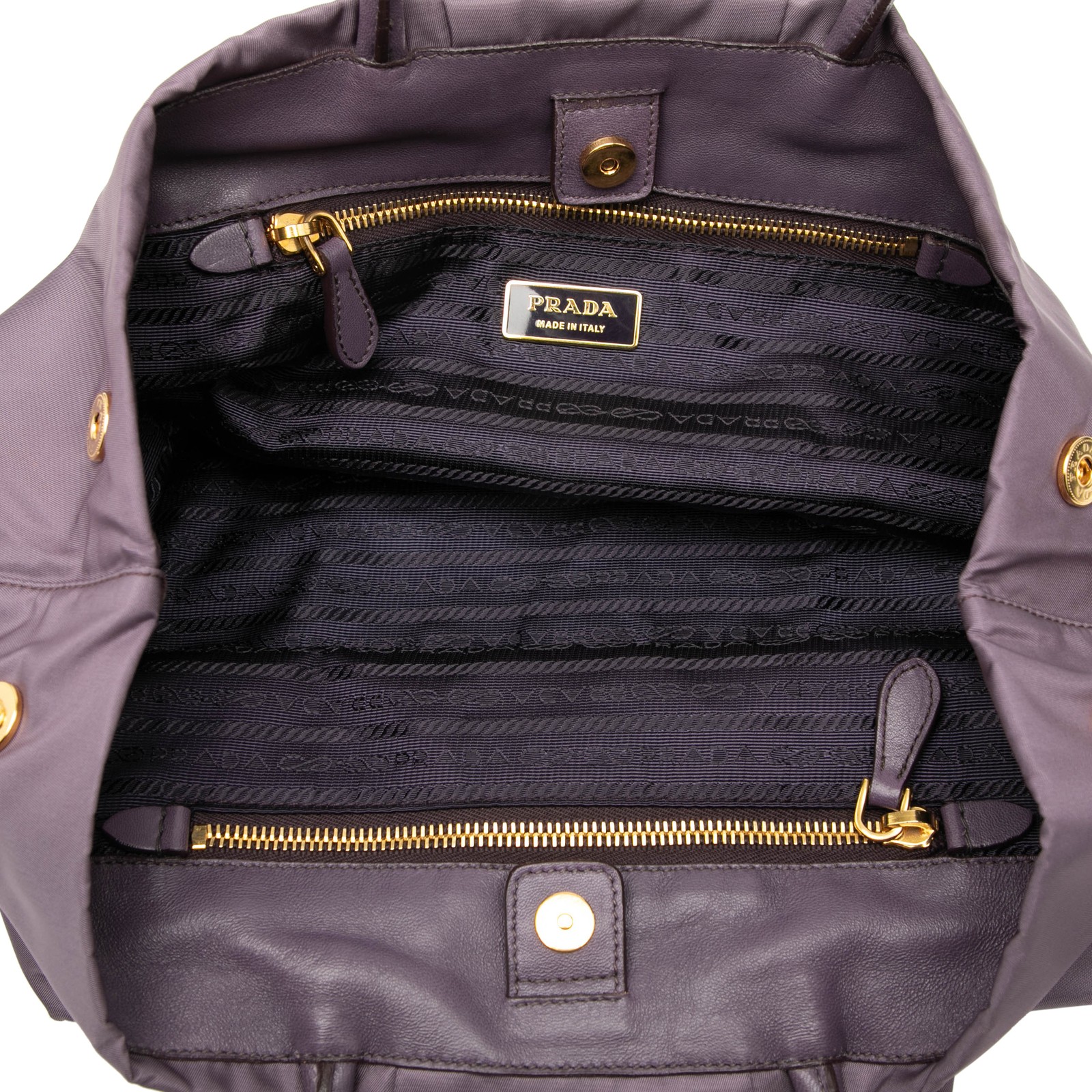 Authenticated Prada Tessuto Fiocco Tote Purple Nylon Fabric thumbnail 4