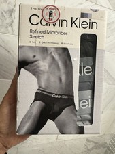  48 Pack Of 3 Calvin Klein Hip Briefs Microfiber Stretch Multicolor men  s SMALL