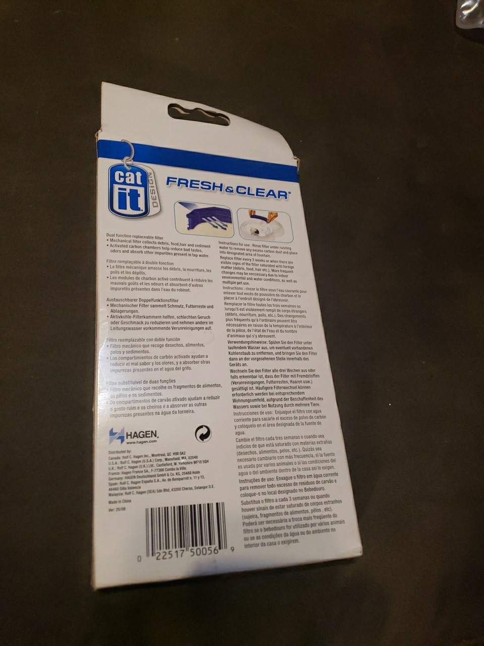 NEW Catit Cat It Fresh & Clear Water Fountain Replacement Filter 3 Pack #50056