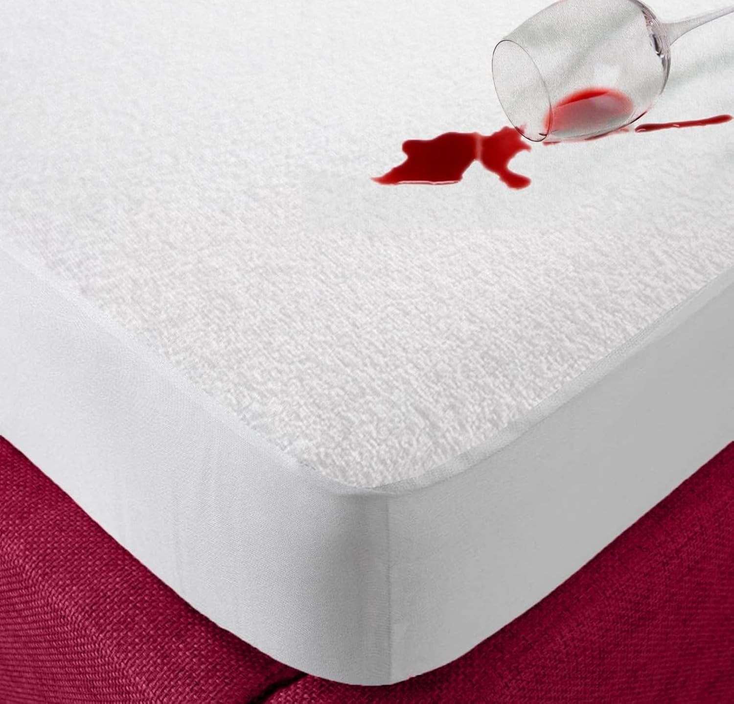 Waterproof Mattress Protector Single 90x190cm Extra Deep 30cm Fitted Terry - Image 2