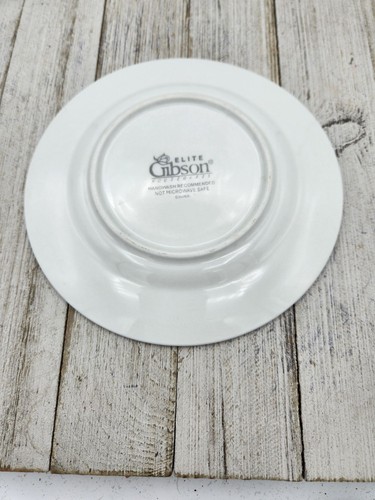 Gibson Elite White Hobnail silver Cup and Saucer set Beaded Replacement Set Of 3 - Picture 7 of 14