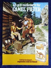 Camel  Filter Zigaretten, originale Werbung aus 1974  Ich geh&acute; Meilenweit f&uuml;r