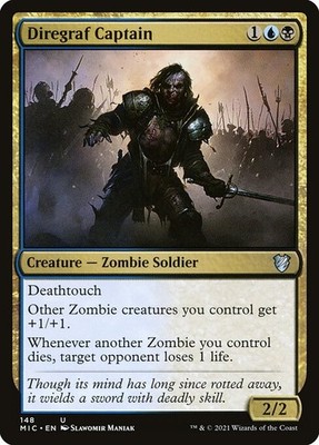 Diregraf Captain NonFoil Midnight Hunt Commander 148 NM MTG