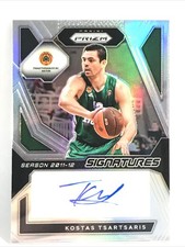 2023-24 PRIZM EUROLEAGUE BASKETBALL  SIGNATURE SERIES Kostas Tsartsaris  AUTO
