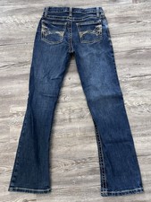 Wrangler 20X Jeans Boys, Size 14 Slim 1042BWXMD, Dark Wash Denim Western Cowboy