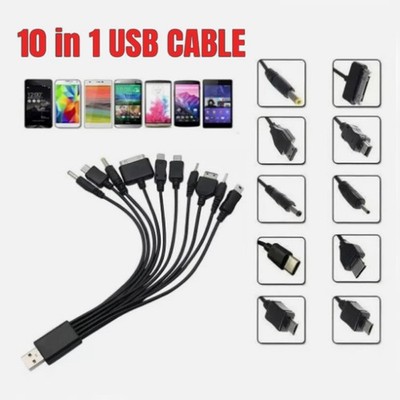 10 in 1 USB-C to USB C Multifunctional mobile phone data cable charging cable