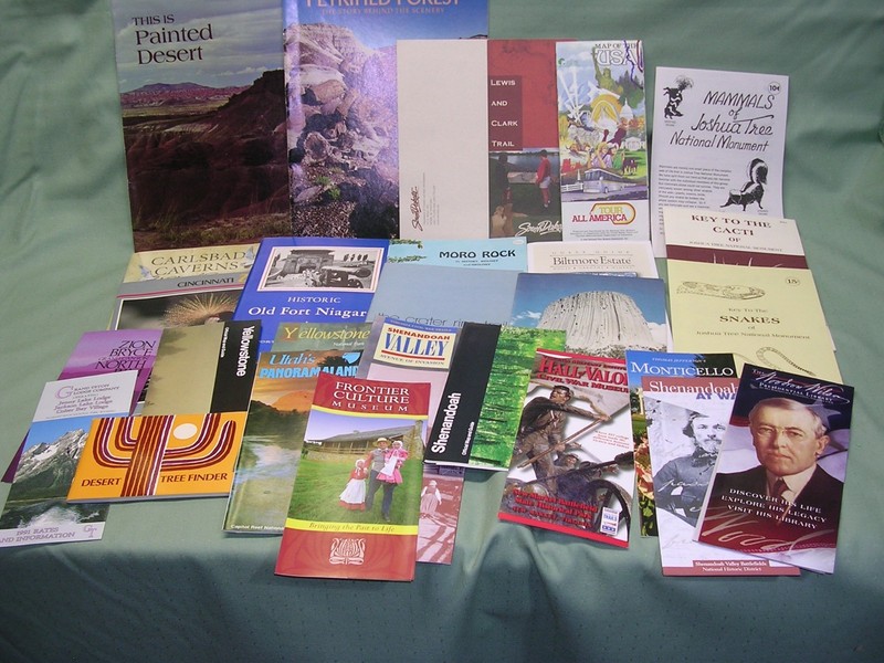 Lot of 50+ USA Travel Brochures, Booklets, Phamplets 1980's - 1990's