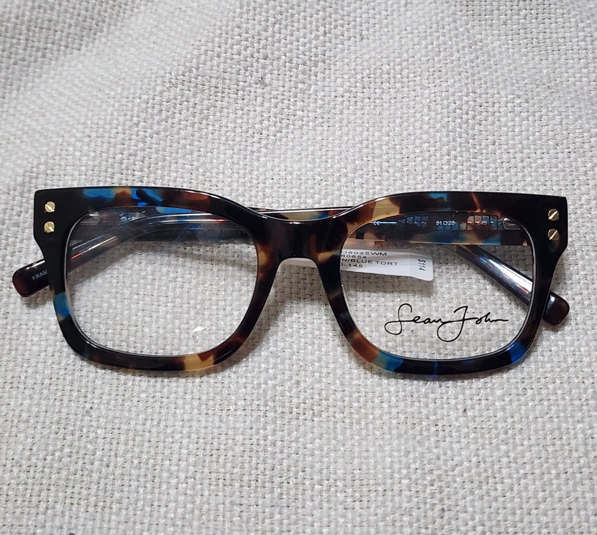 Occhiali Da Sole Sean John SJ 525 206, Montatura Marrone In Plastica, Taglia 61-17-135, Unisex