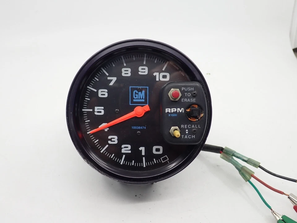 GM логотип 10K об/мин Monster Tach с напоминанием 10038474 заводской гоночный тахометр 5 дюймов - Изображение 4 из 4