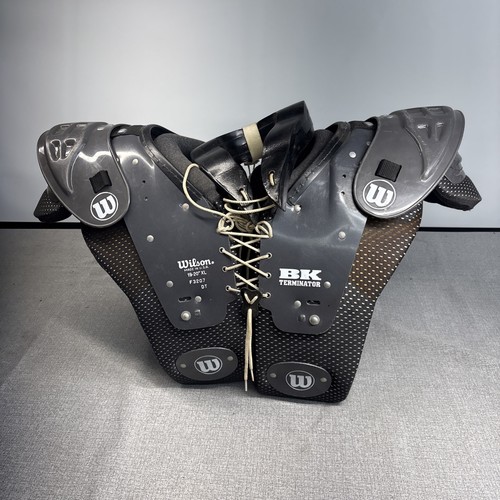 Wilson F3207 19-20” XL Football Shoulder Pads BK Terminator Made In USA