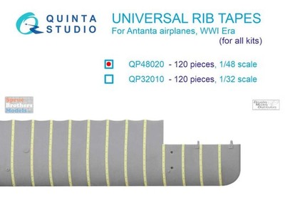 QTSQP48020 1:48 Quinta Studio 3D Decal - Universal Rib Tapes for Antanta