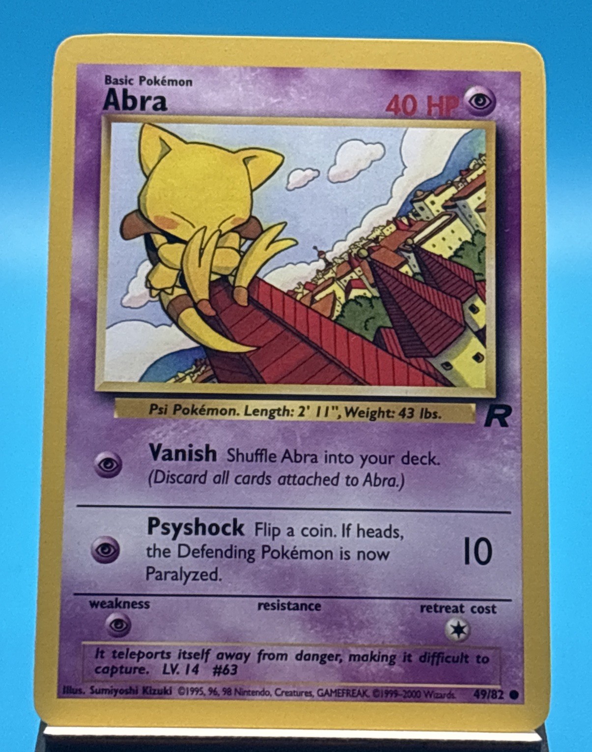 Abra - 49/82 - Common - Team Rocket - Pokemon Card - MP