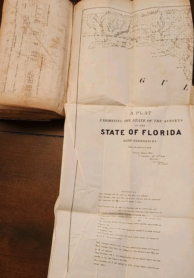 Antique 1849 Book HISTORICAL MAPS Annual Messages Docs American Politics History - Image 4 of 4