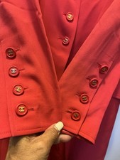 CHANEL RUNWAY 13 CC BUTTON+CC SILK LINED CLASSIC GORGEOUS LONG JACKET/DRESS COAT