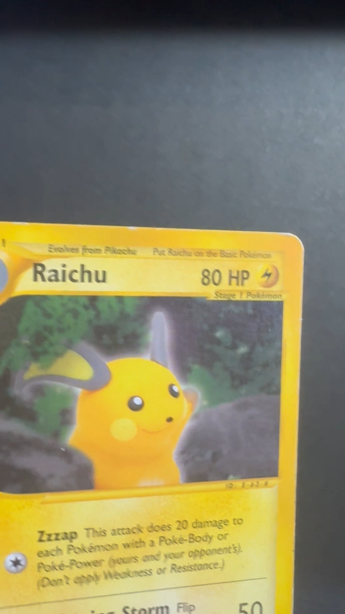 ポケモンカード Raichu 27/144 Skyridge Raichu 27/144 Pokemon Regular No Holo Rare Eng Card Skyridge E