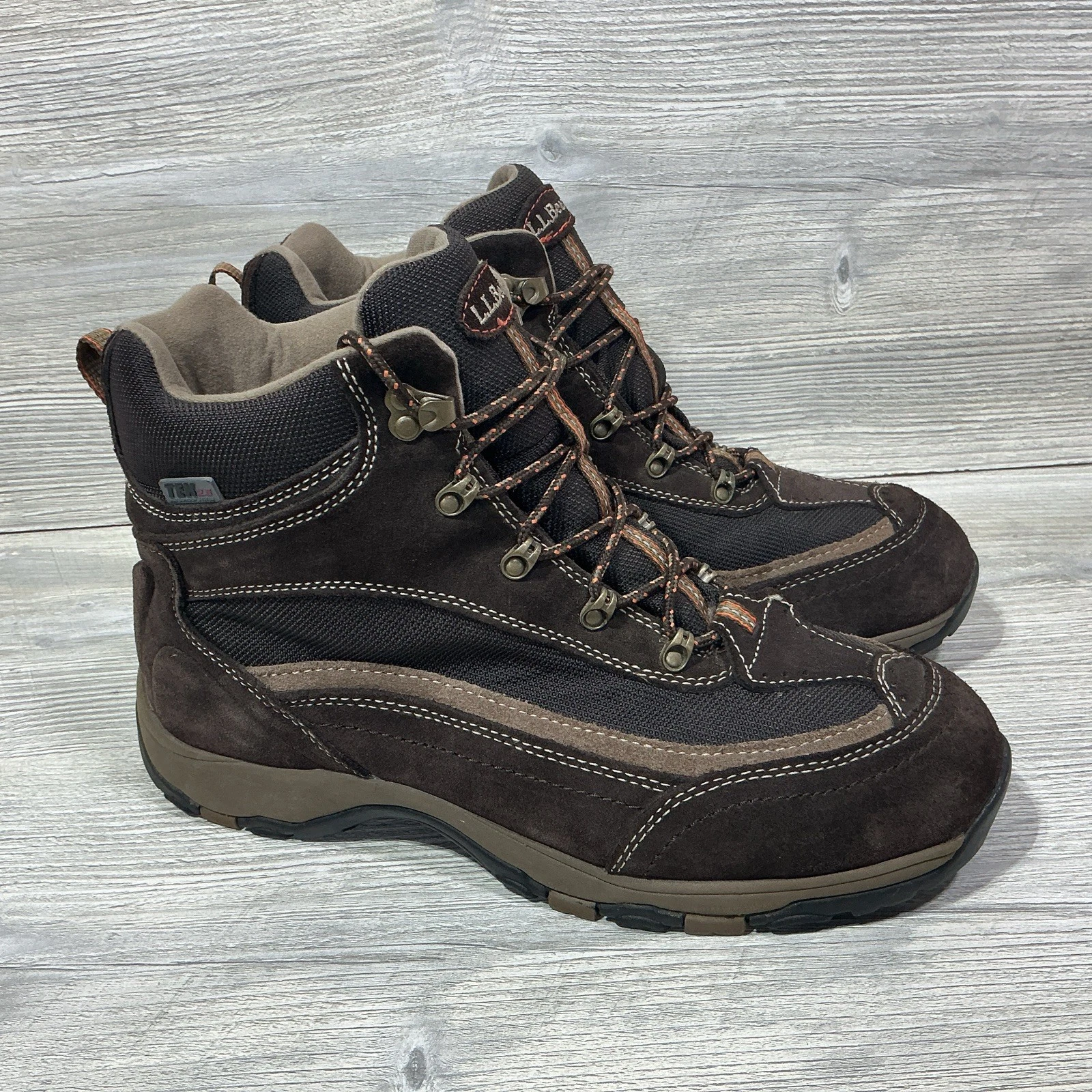 LL Bean Mens Hiking Boots Tek 2.5 Size 11.5 WIDE DRi-LEX Brown Outdoors Camping