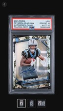 2025 Prizm Tetairoa McMillan Navy Camo Auto /25 #311 PSA 10 Auto 10 POP 1