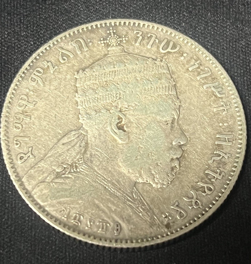 エチオピア（1889年）1/2 BIRR銀貨 1889-A Ethiopia Menelik II 1/2 Birr SILVER COIN | eBay