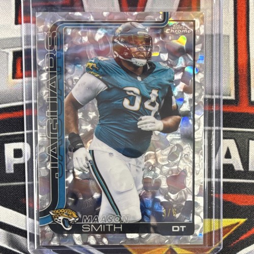 Topps 2025 Chrome FDI Maason Smith #140 /6 Parallel Jacksonville Jaguars NFL