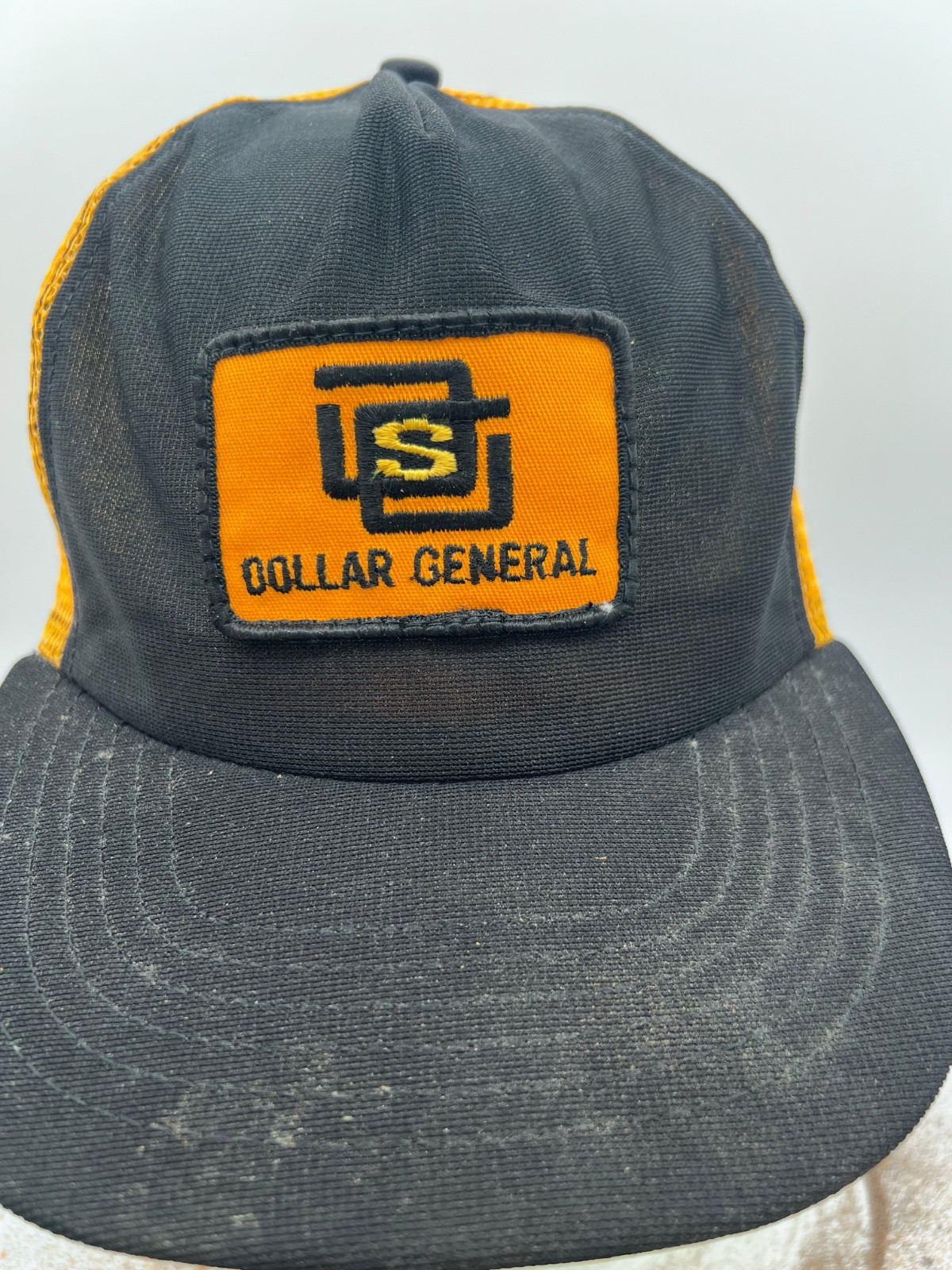 VINTAGE Dollar General Patch Baseball Hat Trucker… - image 1