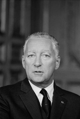 Pierre Messmer French politician in Paris on October 3 1966 France Old Photo