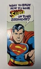 NOS Vintage Greeting Birthday Card DC Comics Superman 1978 Original, Mark 1 #15