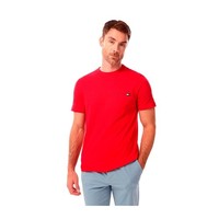 Herren T-Shirt Tommy Hilfiger Kurzarm Rundhalsausschnitt Rot XS