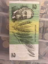 Australia Paper $2 Two Dollar Banknote  - Johnston / Fraser