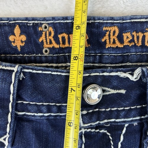 Rock Revival Jeans Women's 25 (27X31) Bootcut Rhinestone Embellished Cowgirl Y2K - Picture 16 of 17