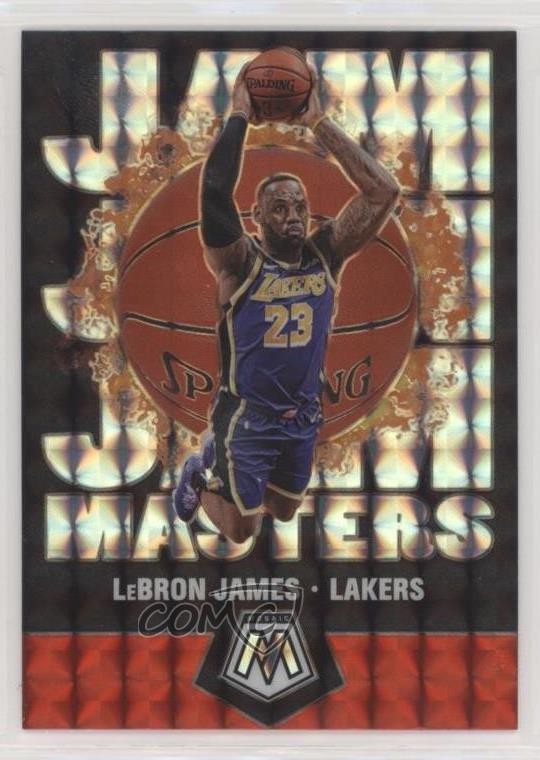 2019-20 Panini Mosaic Jam Masters Silver Mosaic Prizm LeBron James #16 0f23