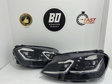 FOR VOLKSWAGEN VW GOLF MK7 PAIR VLAND FULL LED HEAD LIGHTS SEQUENTIAL LAMP 13-16