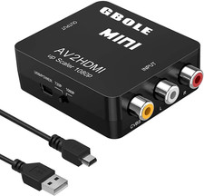 RCA to HDMI AV to HDMI Converter 1080P Mini RCA Composite CVBS