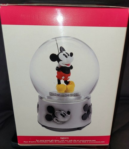 VTG DISNEY MICKEY MOUSE CLUB SONG WIND UP MUSICAL WATER BALL SNOW GLOBE-NOB - Picture 2 of 4