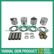 New 4 pcs Piston With Rings Kit STD for Weichai ZH4102Y4-1 Engine