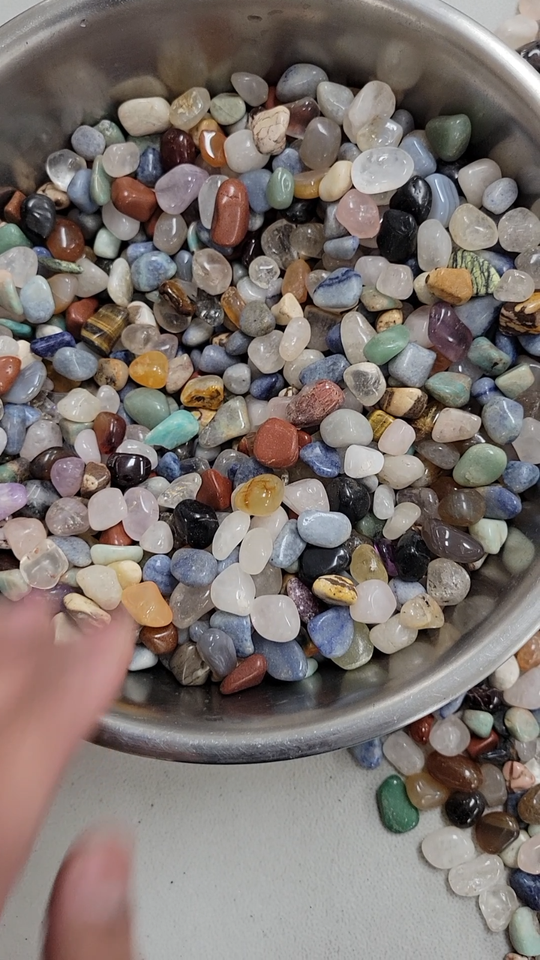 Mini Tumbled Gemstones Brazilian Mix Bulk Natural Crystals Small Stones ...