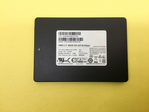 SSD interne MZ-7LH9600 Samsung PM883 960 Go SATA 6 Gbit/s 2,5 pouces MZ7LH960HAJR - Photo 1 sur 5