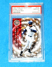 DEREK JETER 1997 PINNACLE TOTALLY CERTIFIED #141 PLATINUM RED /3999  PSA 10 🔥