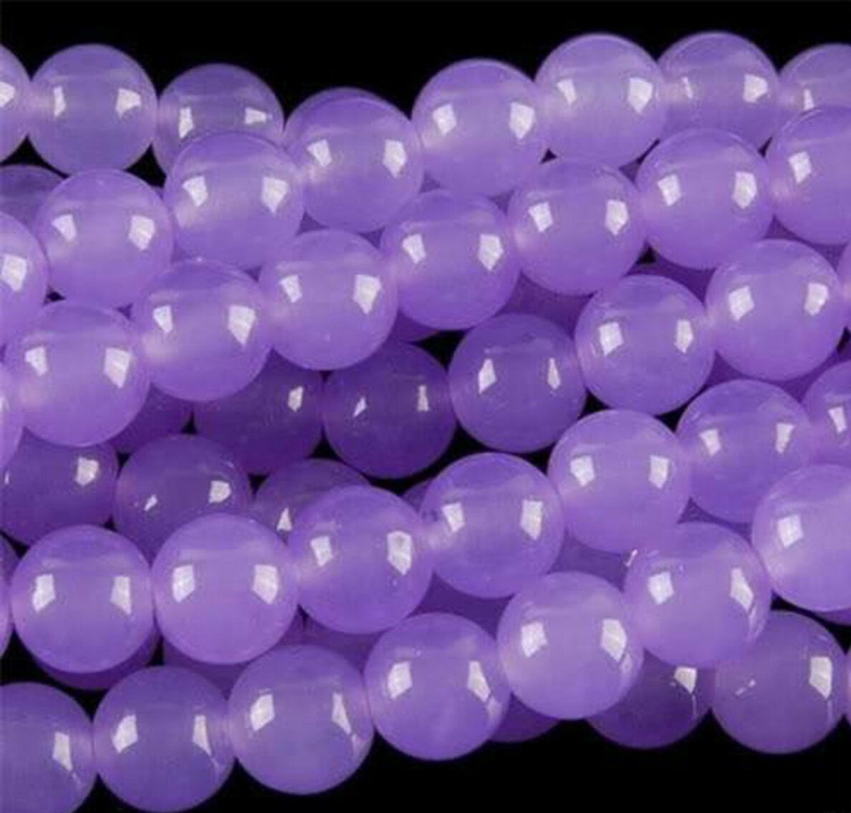 PINKY Natural 8mm Purple Alexandrite Round Gemstone Loose Beads 15'' AAA