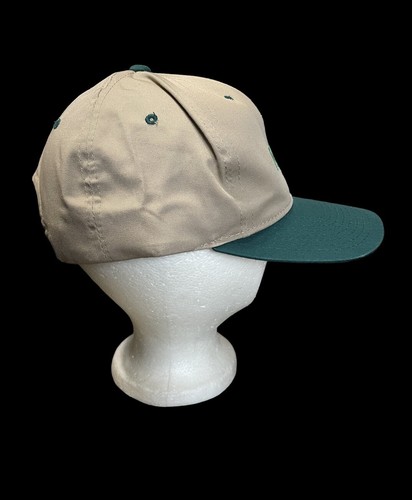 New Wisconsin Tissue Embroidered Snapback Adjustable Beige Hat Vintage - Picture 8 of 12