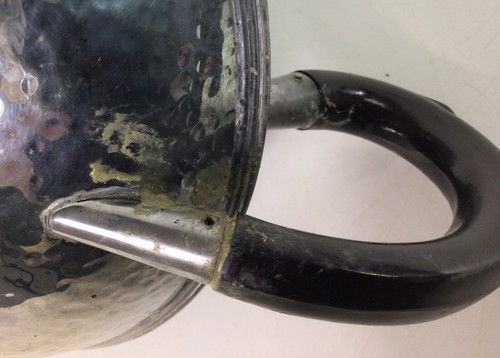 Arts & Crafts - Hand Plenished Pewter Tea Pot with Ebony Handle - Picture 12 of 16