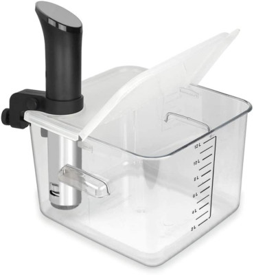 Sous Vide Container 12 Quart Collapsible Hinged Lid for Anova Cooker New
